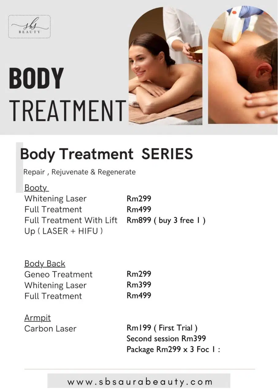 Pakej Body Treatment Pakej Bridal